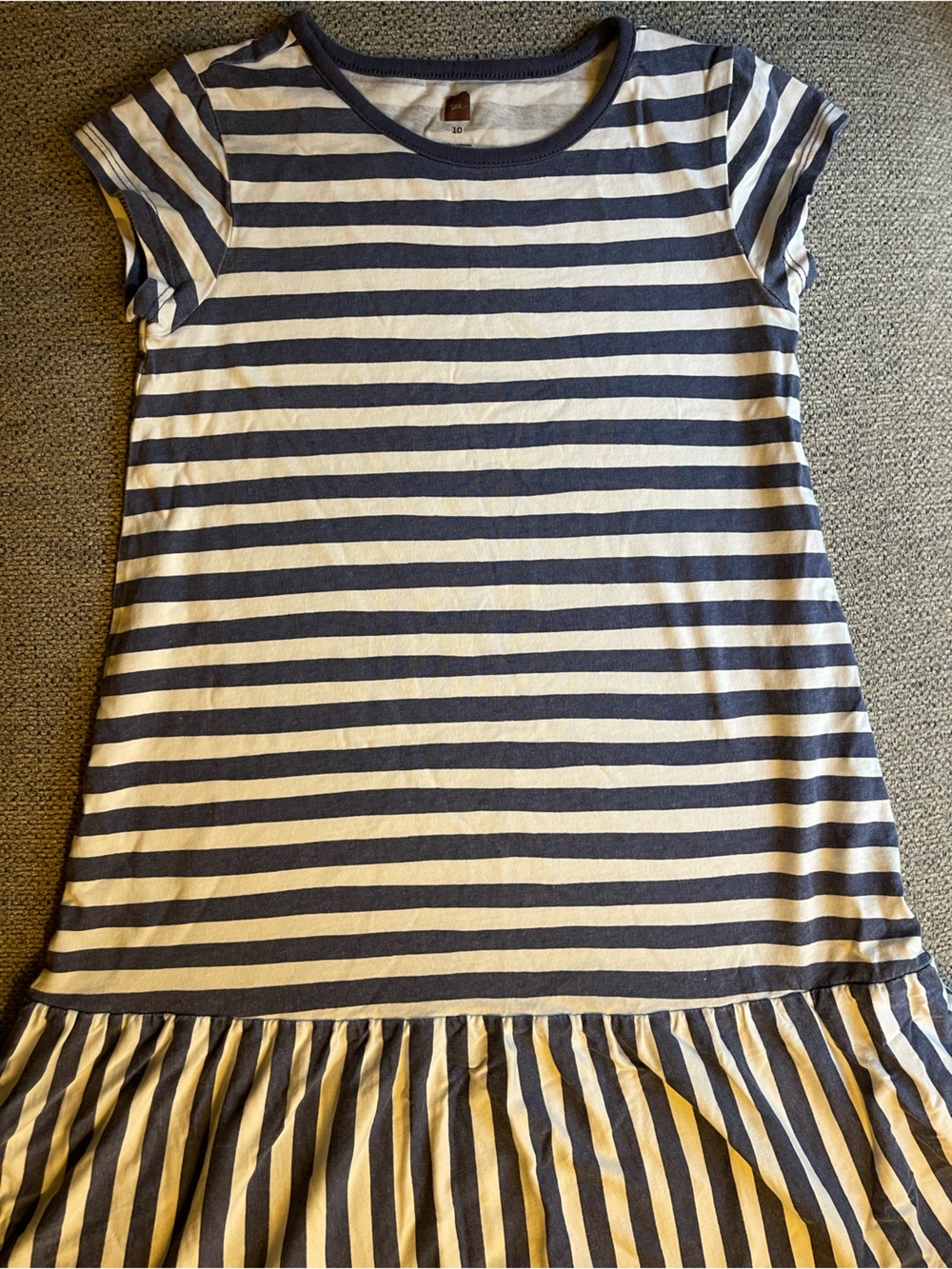 TEA Striped Navy and White Dress